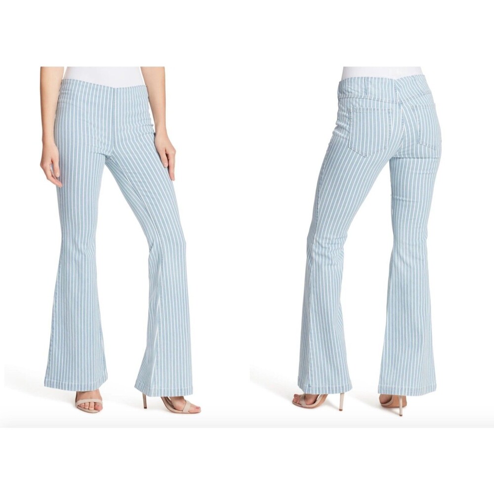 Ella Moss Pinstripe Pull On Flare Pant